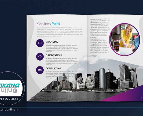 ایده های طراحی کاتالوگ - وب سایت فیکانو آنلاین www.fikanoonline.ir