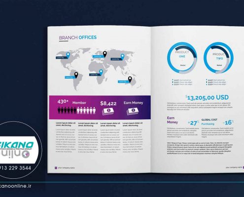 ایده های طراحی کاتالوگ - وب سایت فیکانو آنلاین www.fikanoonline.ir