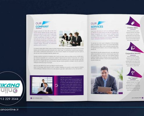 ایده های طراحی کاتالوگ - وب سایت فیکانو آنلاین www.fikanoonline.ir