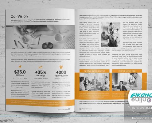 ایده های طراحی کاتالوگ - وب سایت فیکانو آنلاین www.fikanoonline.ir