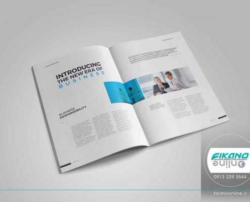 طراحی کاتالوگ ساده و خلوت ایده های طراحی کاتالوگ - وب سایت فیکانو آنلاین www.fikanoonline.ir