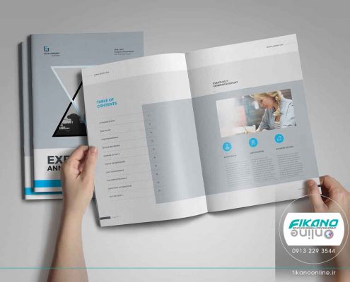 طراحی کاتالوگ ساده و خلوت ایده های طراحی کاتالوگ - وب سایت فیکانو آنلاین www.fikanoonline.ir