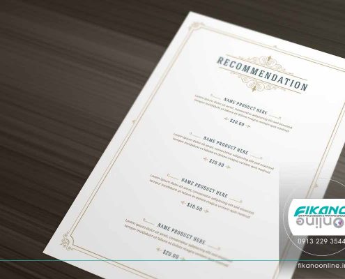 منوی لیست قیمت ایده های طراحی منو لیست قیمت - وب سایت فیکانو آنلاین www.fikanoonline.ir