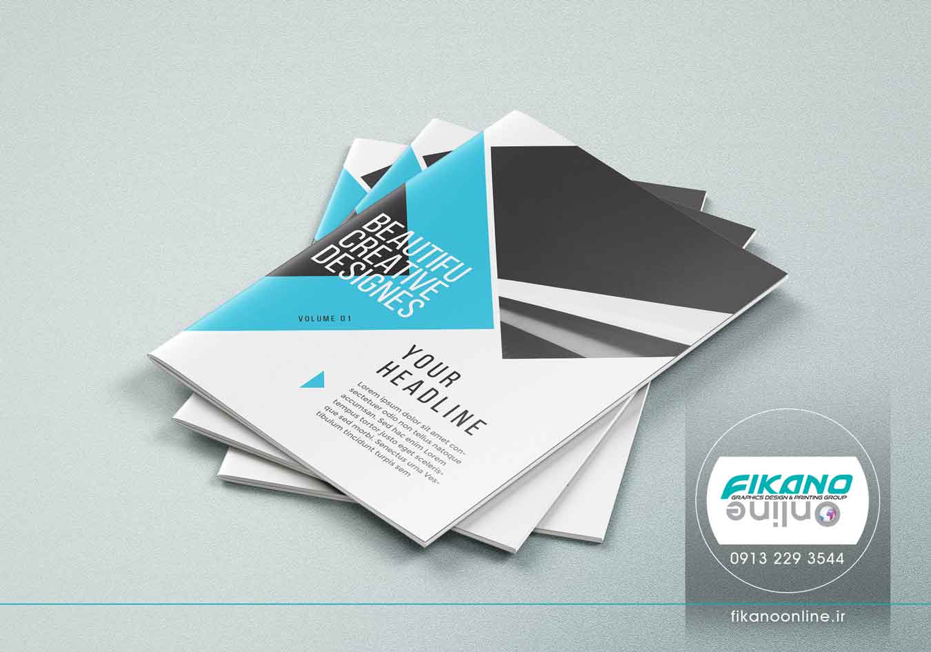 طراحی هندسی کاتالوگ ایده های طراحی کاتالوگ - وب سایت فیکانو آنلاین www.fikanoonline.ir