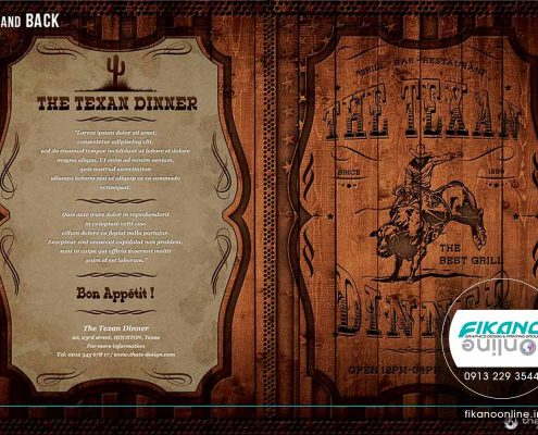 نمونه منوی حرفه ای طرح چرم ایده های طراحی منو لیست قیمت - وب سایت فیکانو آنلاین www.fikanoonline.ir