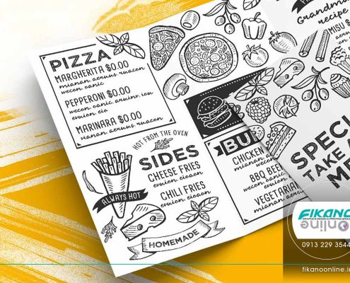 ایده های طراحی منو لیست قیمت - وب سایت فیکانو آنلاین www.fikanoonline.ir