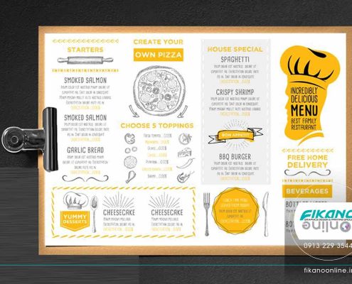 ایده های طراحی منو لیست قیمت - وب سایت فیکانو آنلاین www.fikanoonline.ir