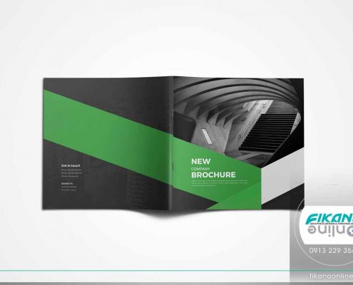 طراحی کاتالوگ با تم تیره رنگ ایده های طراحی کاتالوگ - وب سایت فیکانو آنلاین www.fikanoonline.ir