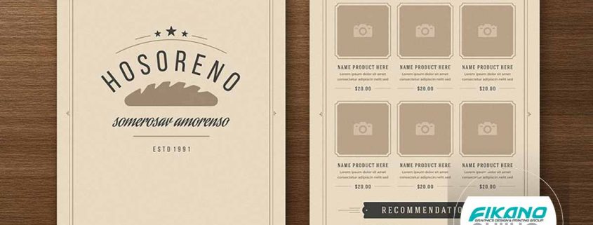 ایده های طراحی منو لیست قیمت - وب سایت فیکانو آنلاین www.fikanoonline.ir