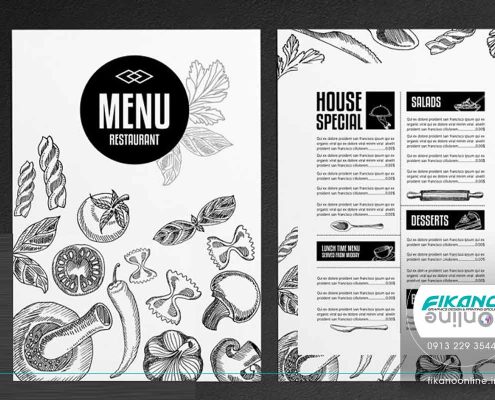 ایده های طراحی منو لیست قیمت - وب سایت فیکانو آنلاین www.fikanoonline.ir