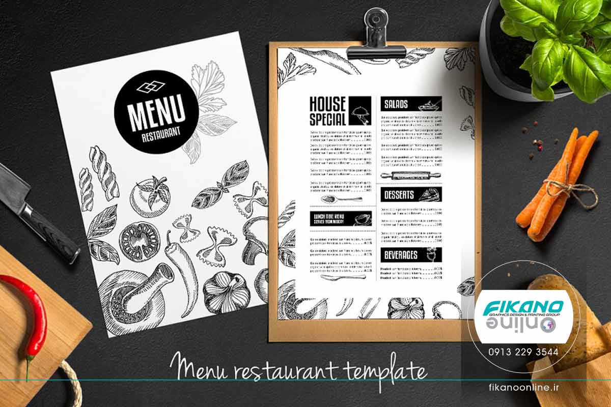 ایده های طراحی منو لیست قیمت - وب سایت فیکانو آنلاین www.fikanoonline.ir