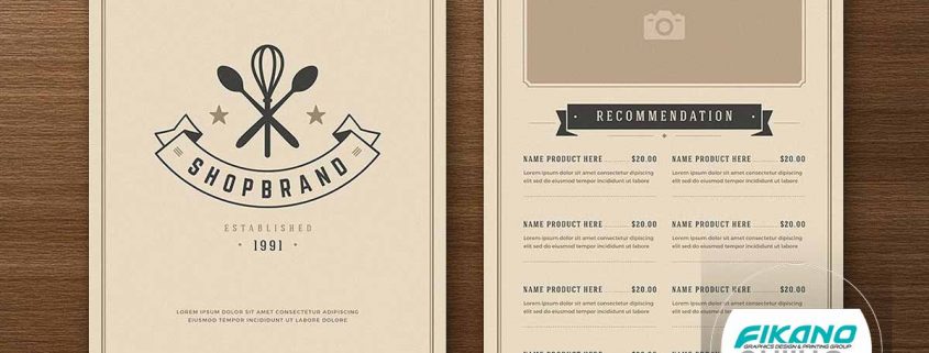 ایده های طراحی منو لیست قیمت - وب سایت فیکانو آنلاین www.fikanoonline.ir