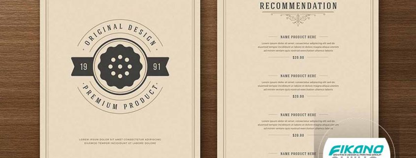 ایده های طراحی منو لیست قیمت - وب سایت فیکانو آنلاین www.fikanoonline.ir