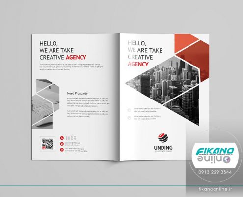 طراحی هندسی و مدرن برای کاتالوگ ایده های طراحی کاتالوگ - وب سایت فیکانو آنلاین www.fikanoonline.ir