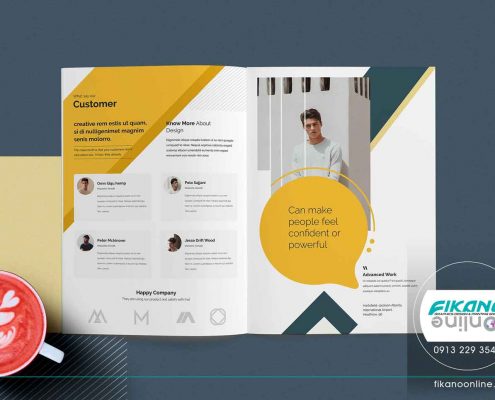 ایده های طراحی کاتالوگ - وب سایت فیکانو آنلاین www.fikanoonline.ir