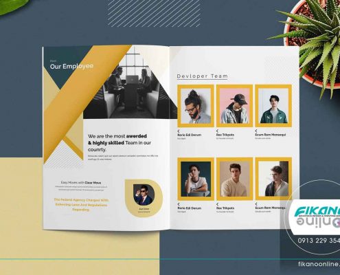 ایده های طراحی کاتالوگ - وب سایت فیکانو آنلاین www.fikanoonline.ir