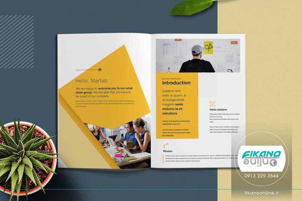 ایده های طراحی کاتالوگ - وب سایت فیکانو آنلاین www.fikanoonline.ir