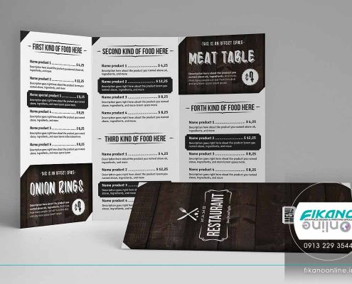 ایده های طراحی منو لیست قیمت - وب سایت فیکانو آنلاین www.fikanoonline.ir