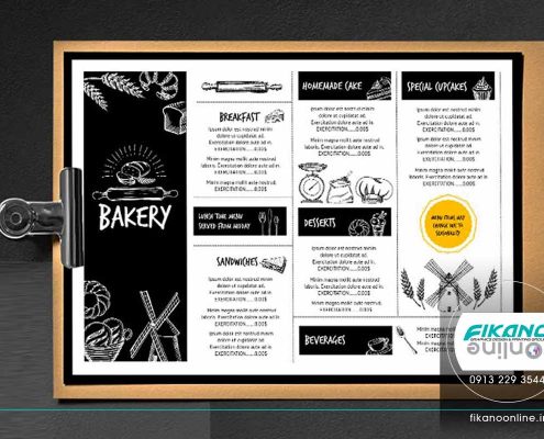 ایده های طراحی منو لیست قیمت - وب سایت فیکانو آنلاین www.fikanoonline.ir