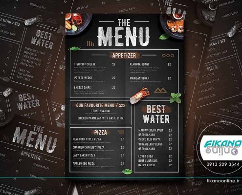 ایده های طراحی منو لیست قیمت - وب سایت فیکانو آنلاین www.fikanoonline.ir