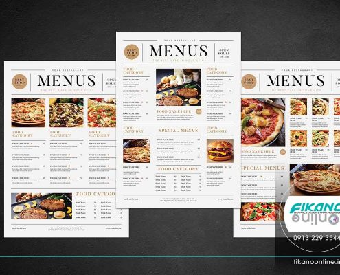 ایده های طراحی منو لیست قیمت - وب سایت فیکانو آنلاین www.fikanoonline.ir
