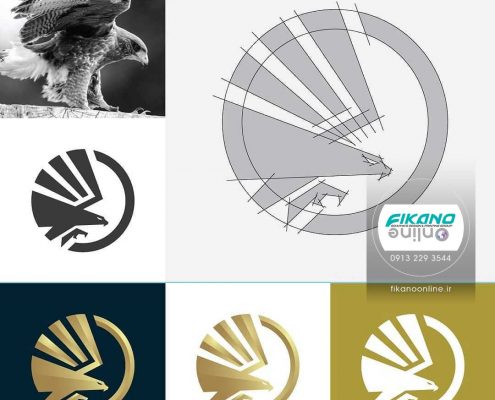 طرح لوگو دایره عقاب