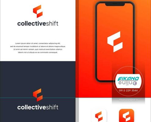 طراحی لوگو با فرم های هندسی