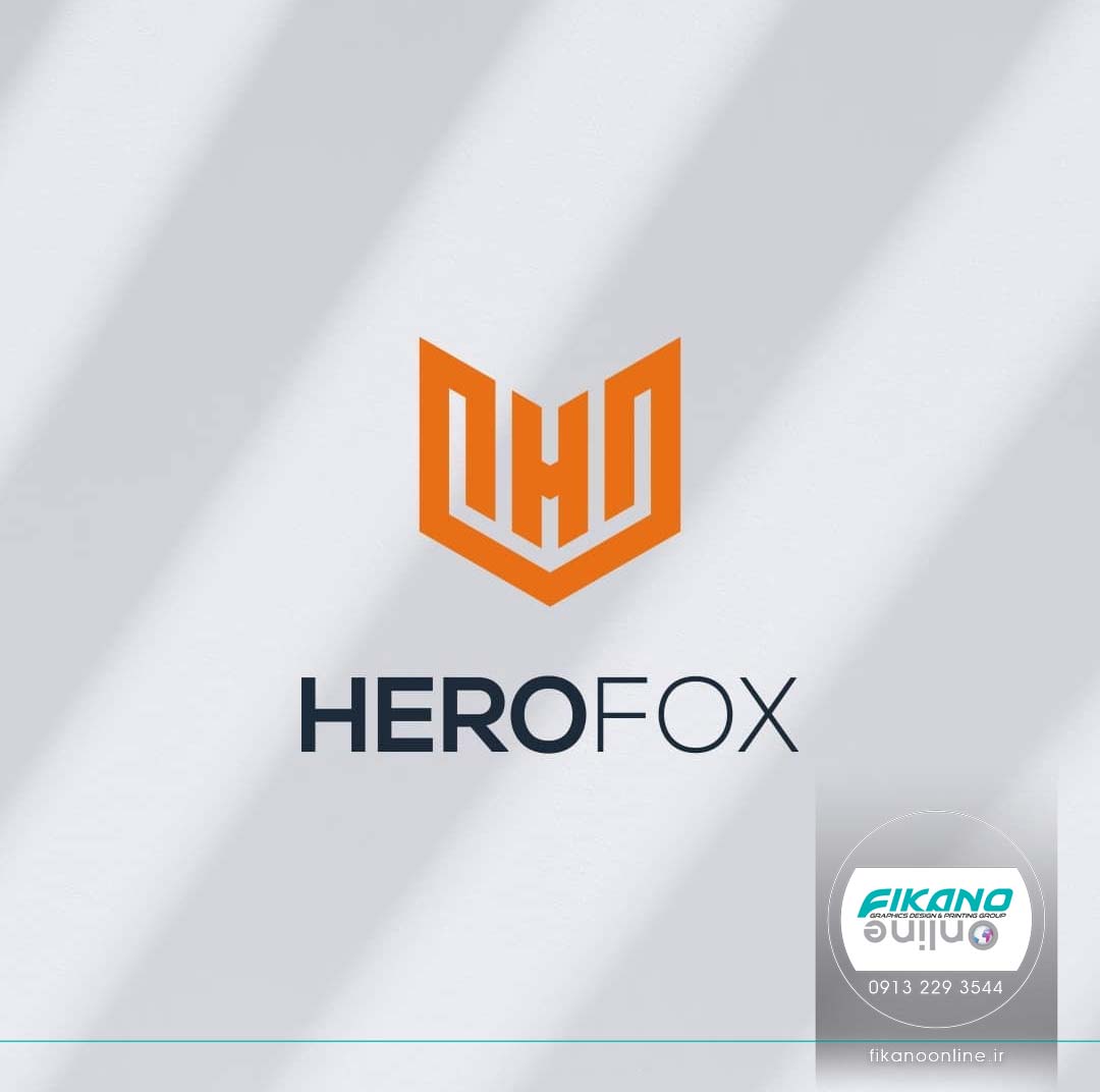 طراحی لوگو با حروف فرم روباه