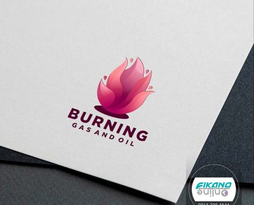 ایده لوگو با شعله آتش