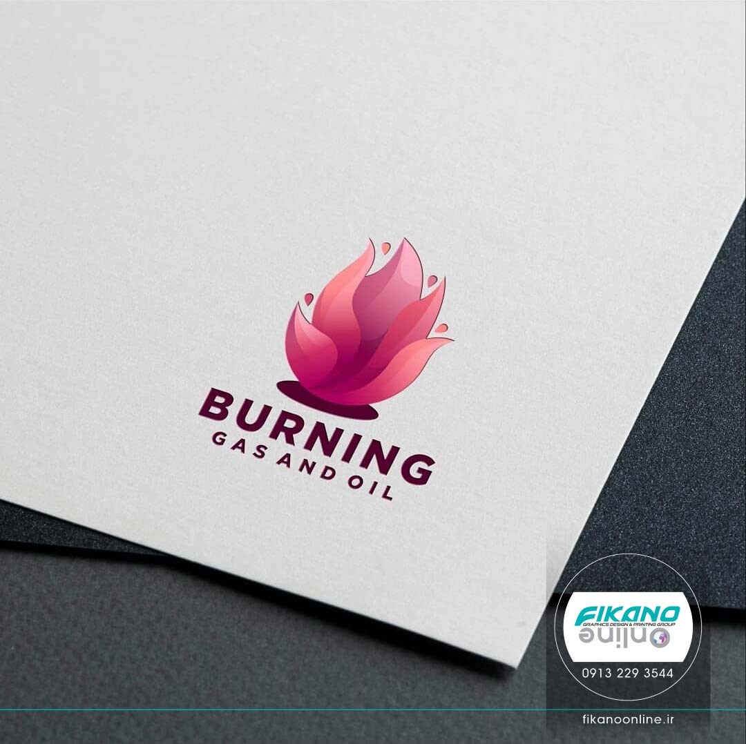 ایده لوگو با شعله آتش