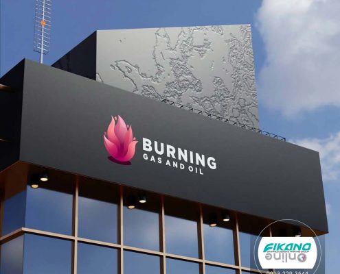 ایده لوگو با شعله آتش