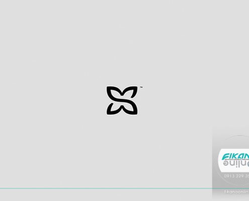 ایده طراحی لوگو گل و پروانه